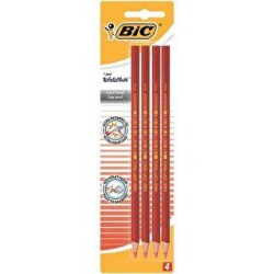 Bic Evolution Kırmızı Kopya Kalemi 4`lü Blister - Bic