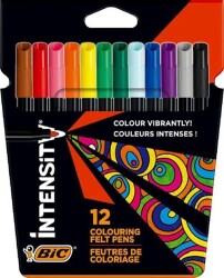 Bic Intensity Keçeli Boya Kalemi 12 Renk - Bic