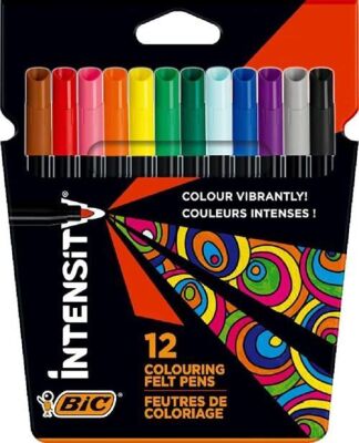 Bic Intensity Keçeli Boya Kalemi 12 Renk - 1