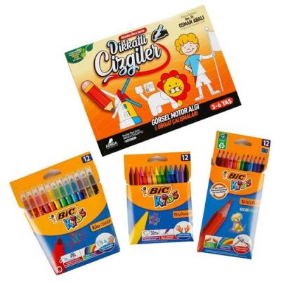 Bıc Kıds Dikkat Geliştirici Boyama Seti - 37 Parça - 2