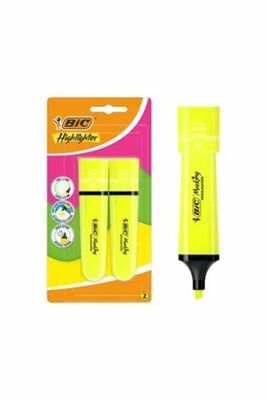 Bic Marking Flat Highlighter 2Li Blister Sarı