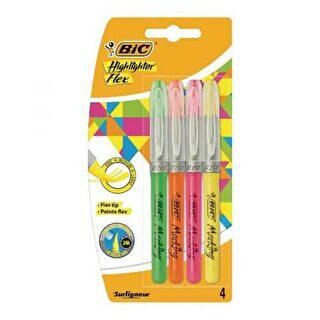 Bic Marking Highlighter Flex 4 Renk Blister - 1