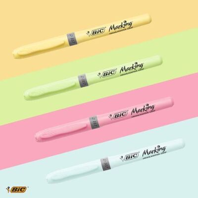 Bic Marking Highlighter Grip Pastel 4 Renk - 2