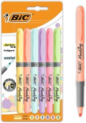 Bic Marking Highlighter Grip Pastel 6Lı Blister - Bic