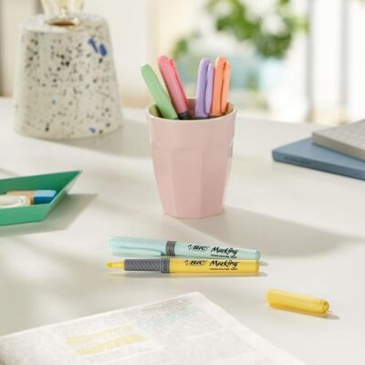 Bic Marking Highlighter Grip Pastel 6Lı Blister - 4