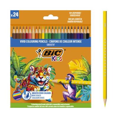 Bic Smooth Kuru Boya Kalemi 24 Renk - 1