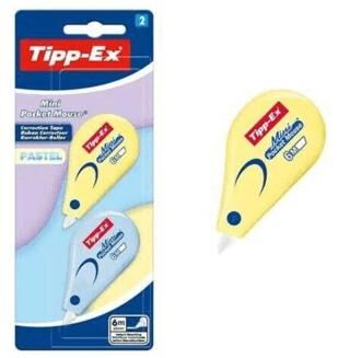 Bic Tıpp-Ex Mını Pocket Mouse Şerit Düzeltici Pastel 2Li Blister - 1