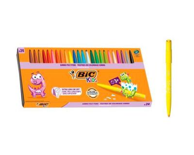 Bic Visa Yıkanablir Jumbo Keçeli Kalem 24Lü - 1