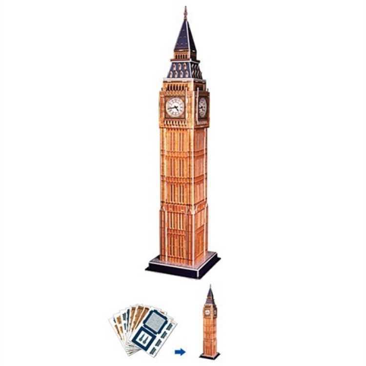 Big Ben Saat Kulesi - İngiltere 3D Puzzle
