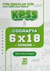 KPSS Coğrafya 6x18 Deneme - Bigelio Yayıncılık