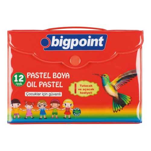 Bigpoint Pastel Boya 12 Renk Çantalı