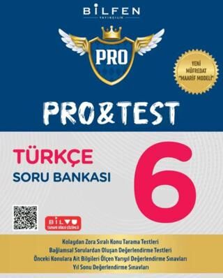 Bilfen Yayıncılık 6.Sınıf Pro&Test Türkçe Soru Bankası - 1