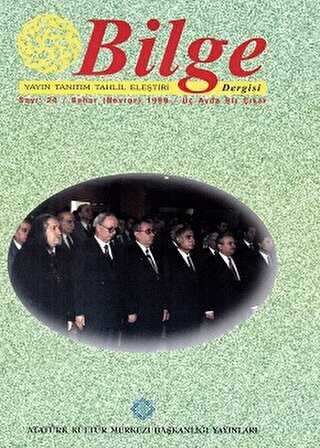 Bilge Dergisi Sayı: 20 - Bahar 1999