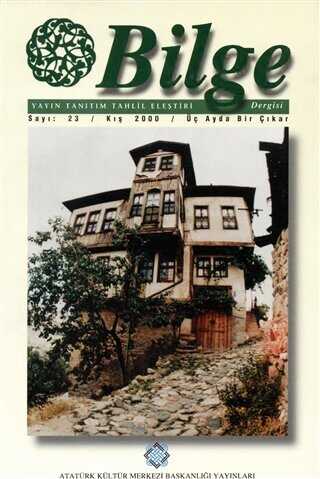 Bilge Dergisi Sayı: 23 - Kış 2000