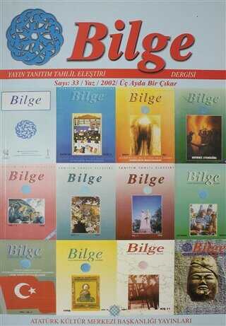 Bilge Dergisi Sayı:33 - Yaz 2002