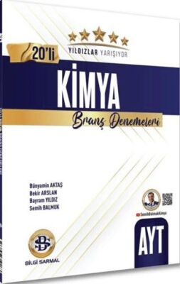 Bilgi Sarmal Yayınları AYT Kimya Yıldızlar Yarışıyor 20 li Branş Denemesi - 1