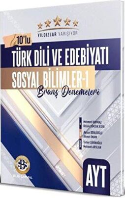 Bilgi Sarmal Yayınları AYT Türk Dili ve Edebiyatı Sosyal Bilimler - 1 Yıldızlar Yarışıyor 10`lu Branş Denemeleri