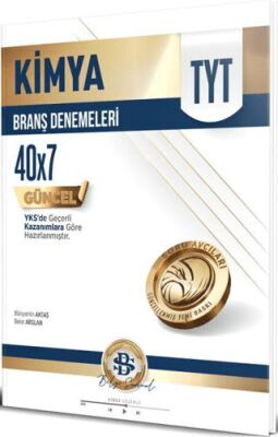 TYT Kimya 40 x 7 Branş Denemeleri - 1