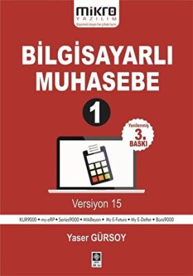 Bilgisayarlı Muhasebe 1 Versiyon 15 kapağı