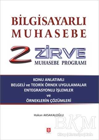 Bilgisayarlı Muhasebe Zirve Muhasebe Programı - Ekin Basım Yayın