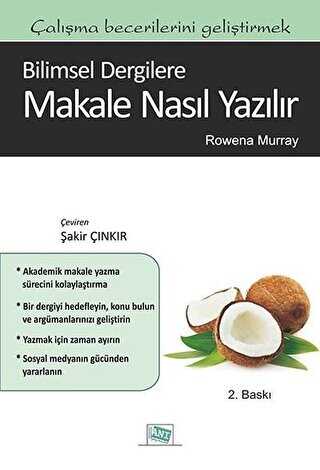 Bilimsel Dergilere Makale Nasıl Yazılır - Anı Yayıncılık
