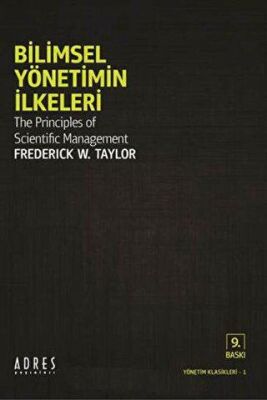 Bilimsel Yönetimin İlkeleri kapağı