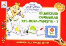 Bilmeceler Kavramlar Kes Boya Yapıştır - 1 - Nurdan yayınları