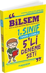 Bilsem 1. Sınıf 5`li Deneme Seti - Zekiçocuk Eğitici Kitaplar