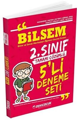 Zekiçocuk Eğitici Kitaplar 2. Sınıf Bilsem 5`li Deneme Seti Çözümlü - 1
