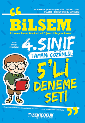 4. Sınıf Bilsem Tamamı Çözümlü 5`li Deneme Seti - 1