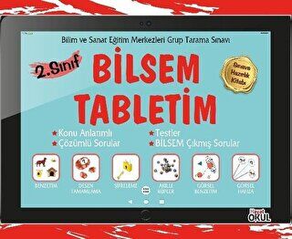 Hayat Okul Yayınları Bilsem Tabletim 2. Sınıf Sınava Hazırlık Kitabı - 1