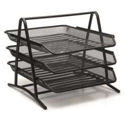 Bion Perfore 3`lü Evrak Rafı Kutusuz Siyah - Bion