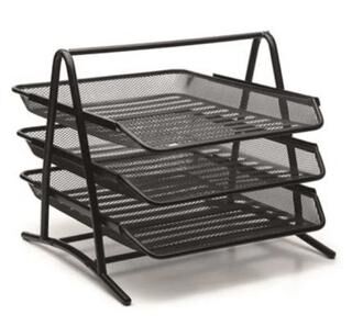 Bion Perfore 3`lü Evrak Rafı Kutusuz Siyah - 1