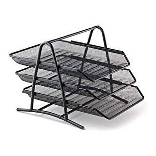 Bion Perfore 3`lü Evrak Rafı Siyah - 1