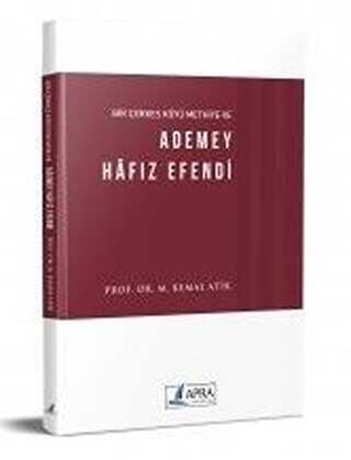 Bir Çerkes Köyü Methiye ve Ademey Hafız Efendi - Apra Yayıncılık