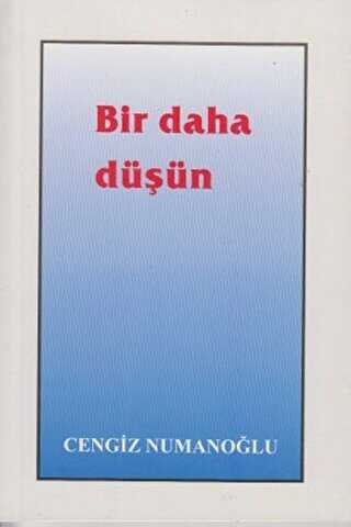 Bir Daha Düşün - Sahhaflar Kitap Sarayı