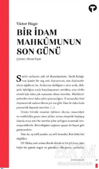 Bir İdam Mahkumunun Son Günü - Turkuvaz Kitap