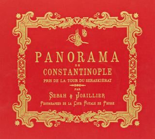 Bir İstanbul Panoraması 1890 Kırmızı - Panoraman de Constantinople Beyazıt - 1