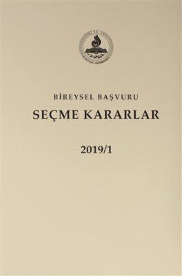 Bireysel Başvuru Seçme Kararlar 2019 2 Cilt Takım - 1