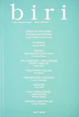 Biri Yıllık Edebiyat Dergisi Sayı: 12 - Biri Yayınları
