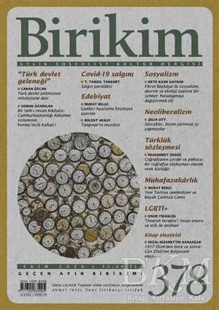 Birikim Aylık Sosyalist Kültür Dergisi Sayı: 378 Ekim 2020 - Birikim Yayınları