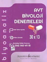 AYT Biyoloji 30 x 13 Denemeleri - Biyoanaliz Yayınları