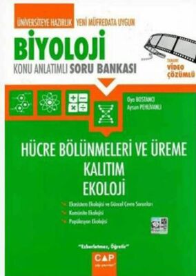 Biyoloji Hücre Bölünmeleri ve Üreme Kalıtım Ekoloji Konu Anlatımlı Soru Bankası kapağı
