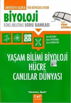 YKS TYT AYT Biyoloji Yaşam Bilimi Biyoloji Hücre Canlıların Dünyası Konu Anlatımlı Soru Bankası Video Çözümlü kapağı