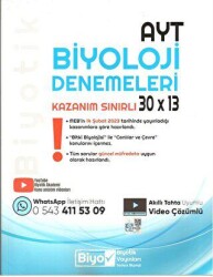 AYT Biyoloji Biyotik Kazanım Sınırlı 30 x 13 Denemeleri - Biyotik Yayınları 