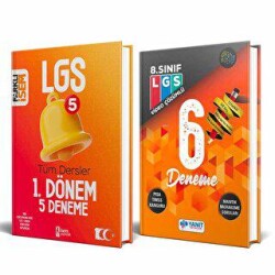 BKM Kitap 2023 Farklı İsem LGS Tüm Dersler 1. Dönem 5 Deneme + Yanıt LGS 6 Fasikül Deneme Video Çözümlü 2 Kitap - BKM Kitap