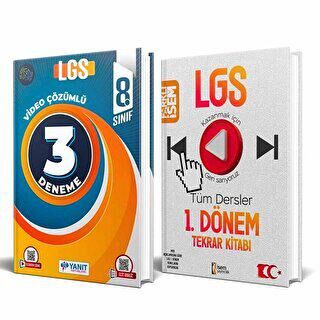 BKM Kitap 2023 Farklı İsem LGS Tüm Dersler 1. Dönem Tekrar Kitabı + Yanıt LGS 3 Fasikül Deneme Video Çözümlü 2 Kitap - 1