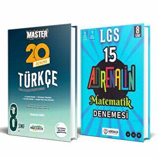 BKM Kitap 8. Sınıf Master 20 Türkçe Denemesi + 8. Sınıf Matematik 15 Li Branş Denemesi 2 Kitap