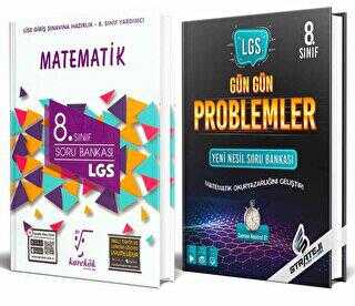 BKM Kitap 8. Sınıf Matematik LGS Soru Bankası Karekök Yayıncılık+8. Sınıf LGS Gün Gün Problemler Yeni Nesil Soru Bankası 2`li Set