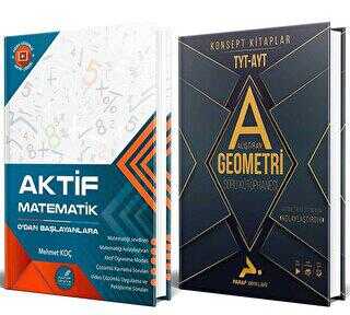 BKM Kitap Aktif Matematik 0 dan Başlayanlara +TYT-AYT Alıştıran Geometri Soru Kütüphanesi 2`li Set